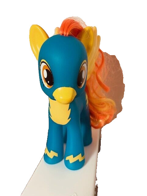 My Little Pony Wonderbolt Blue Pony Orange Hair Lightening Power Approx 6″ Tall