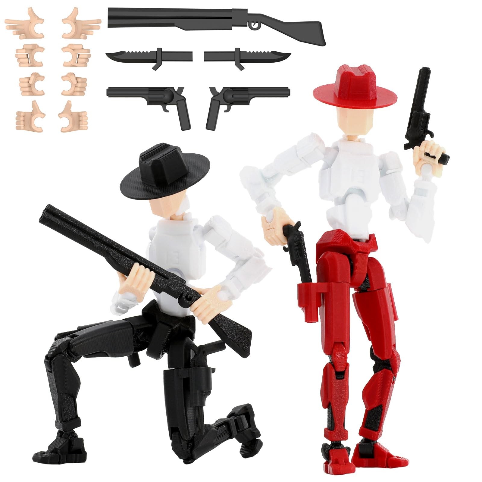 Deeplus Titan 13 Action Figure, Cowboy Already Assembled 13 Dummy 13 Action F…