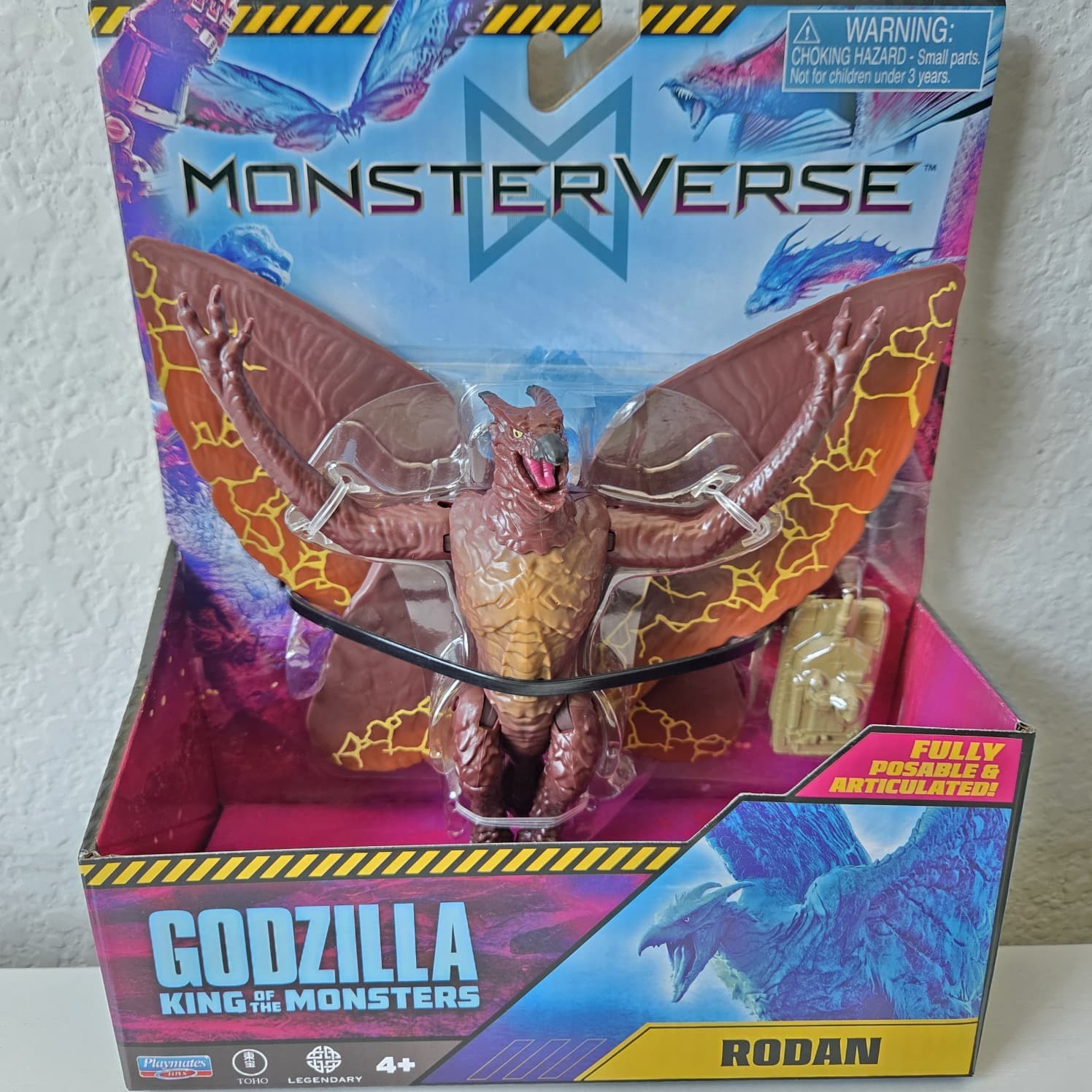 Playmates Toys Monsterverse Ion Dragon, Burning Godzilla, Rodan, Titanus Scylla