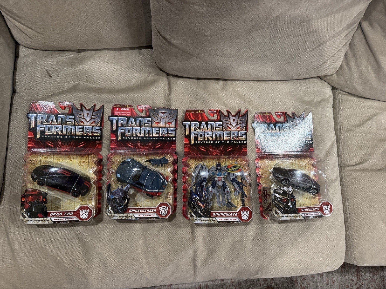 Transformers ROTF Lot Of 4 Brand New – Dead End, Soundwave,Sideways, Smokescreen