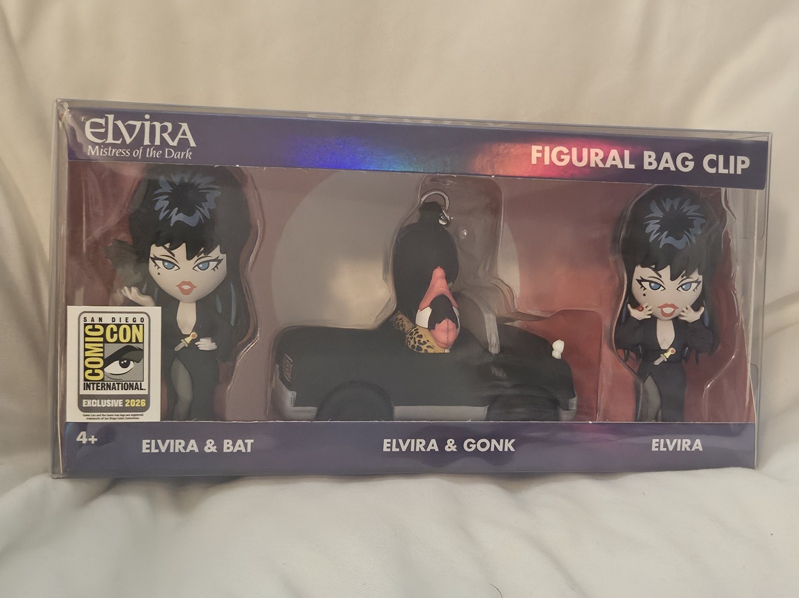 SDCC 2026 Monogram EXCLUSIVE Elvira Figural Bag Clip 3-Pack! 1 Of 200
