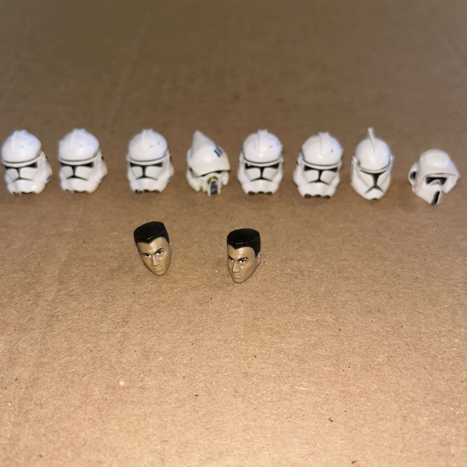 Star Wars Clone lot Helmet Head Fodder Scout Clone Trooper Commander Faie VC15