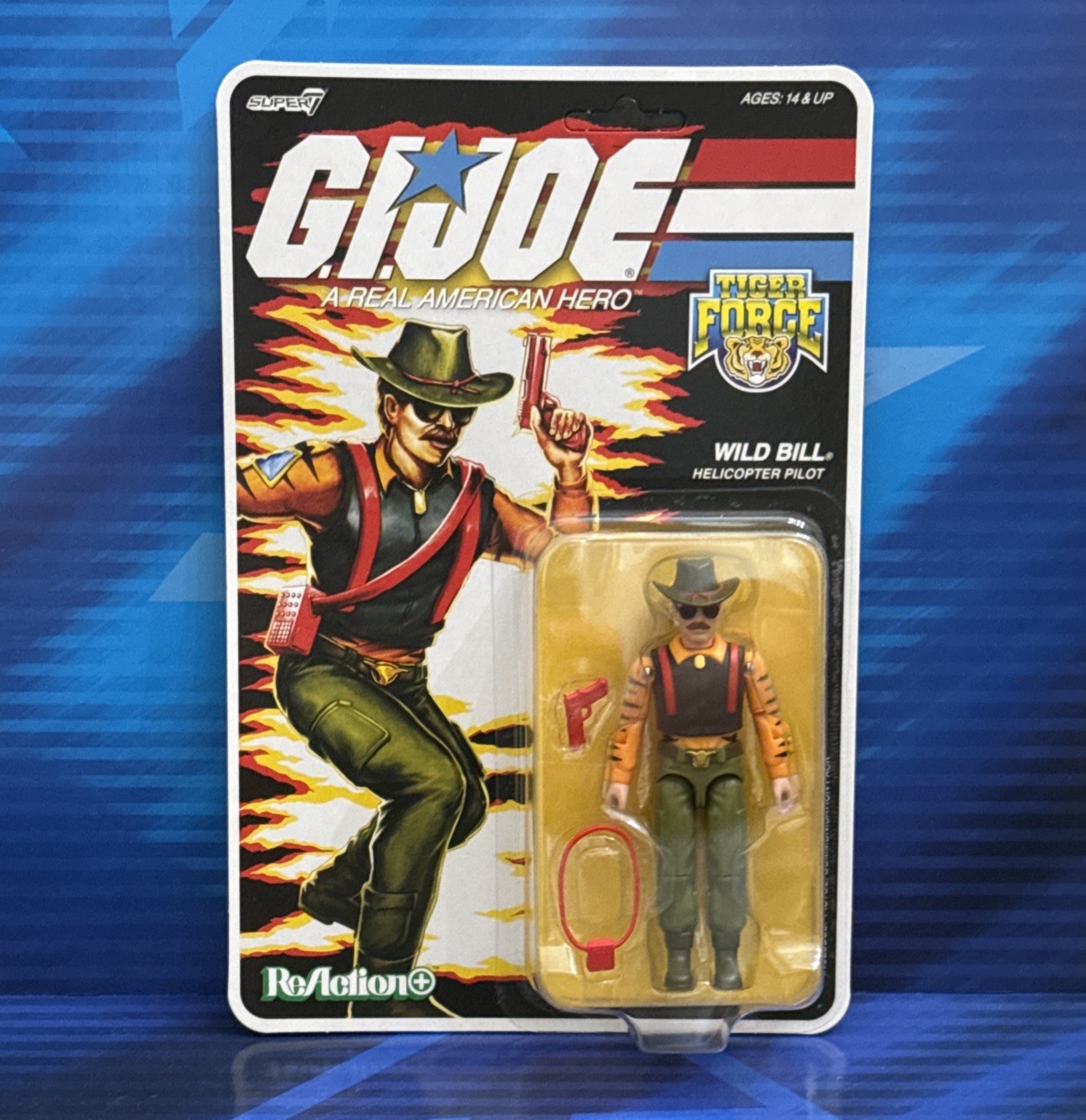 GI JOE SUPER 7 REACTION+ TIGER FORCE WILD BILL TARGET EXCLUSIVE