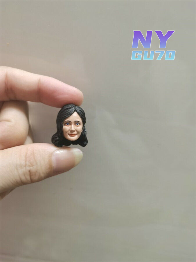 1:12 Smile Yang Mi Head Sculpt Carved For 6inch Female Action Figure model doll