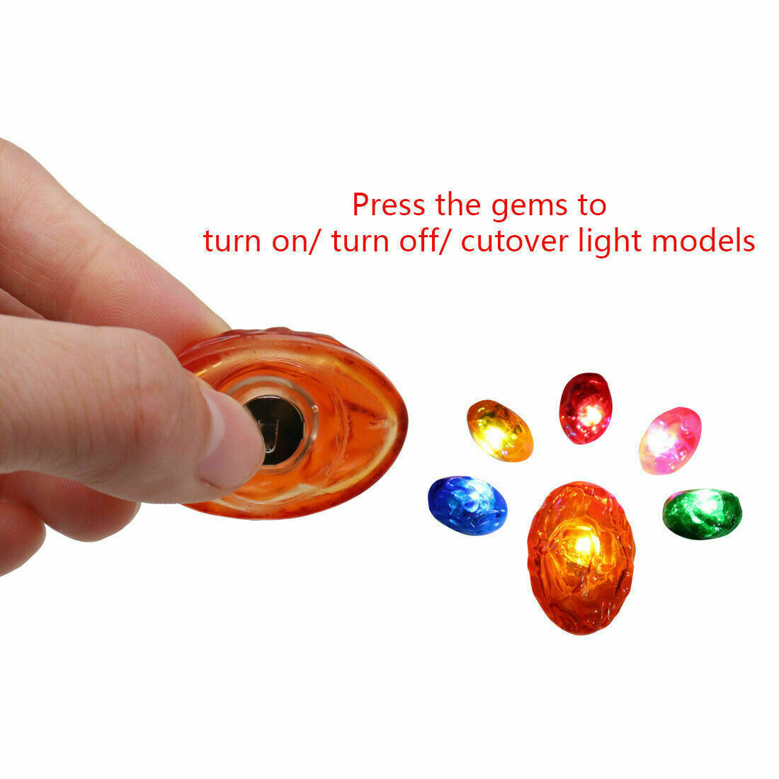 2021 Thanos Infinity Gauntlet Gloves Legends LED Light Avengers Cosplay PVC Toys