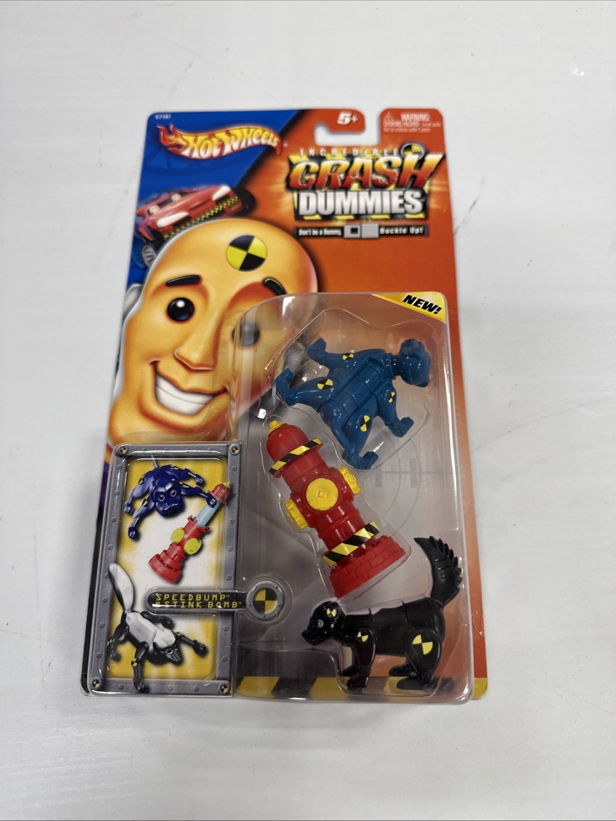 Hot Wheels Incredible Crash Dummies SpeedBump & Stink Bomb New Factory Sealed