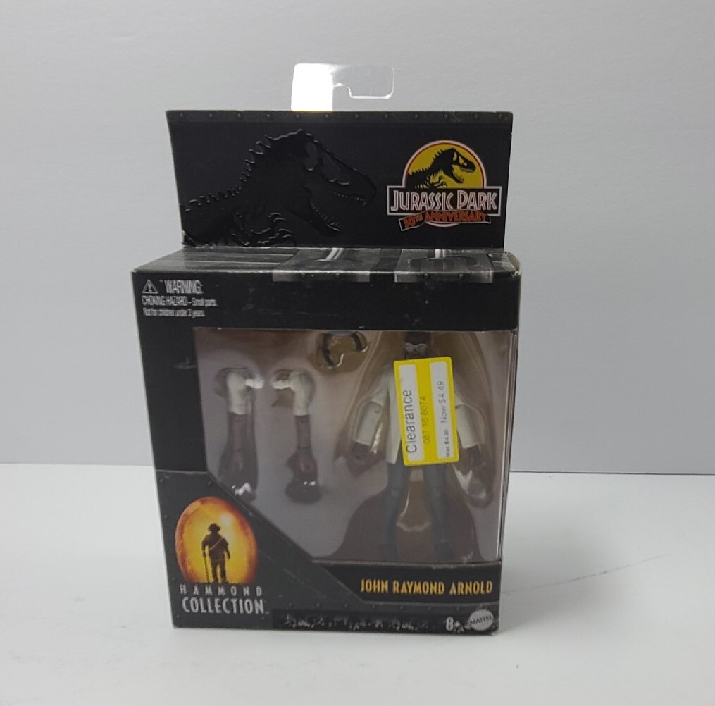 New 2022 Mattel Jurassic Park Hammond Collection John Raymond Arnold Figure