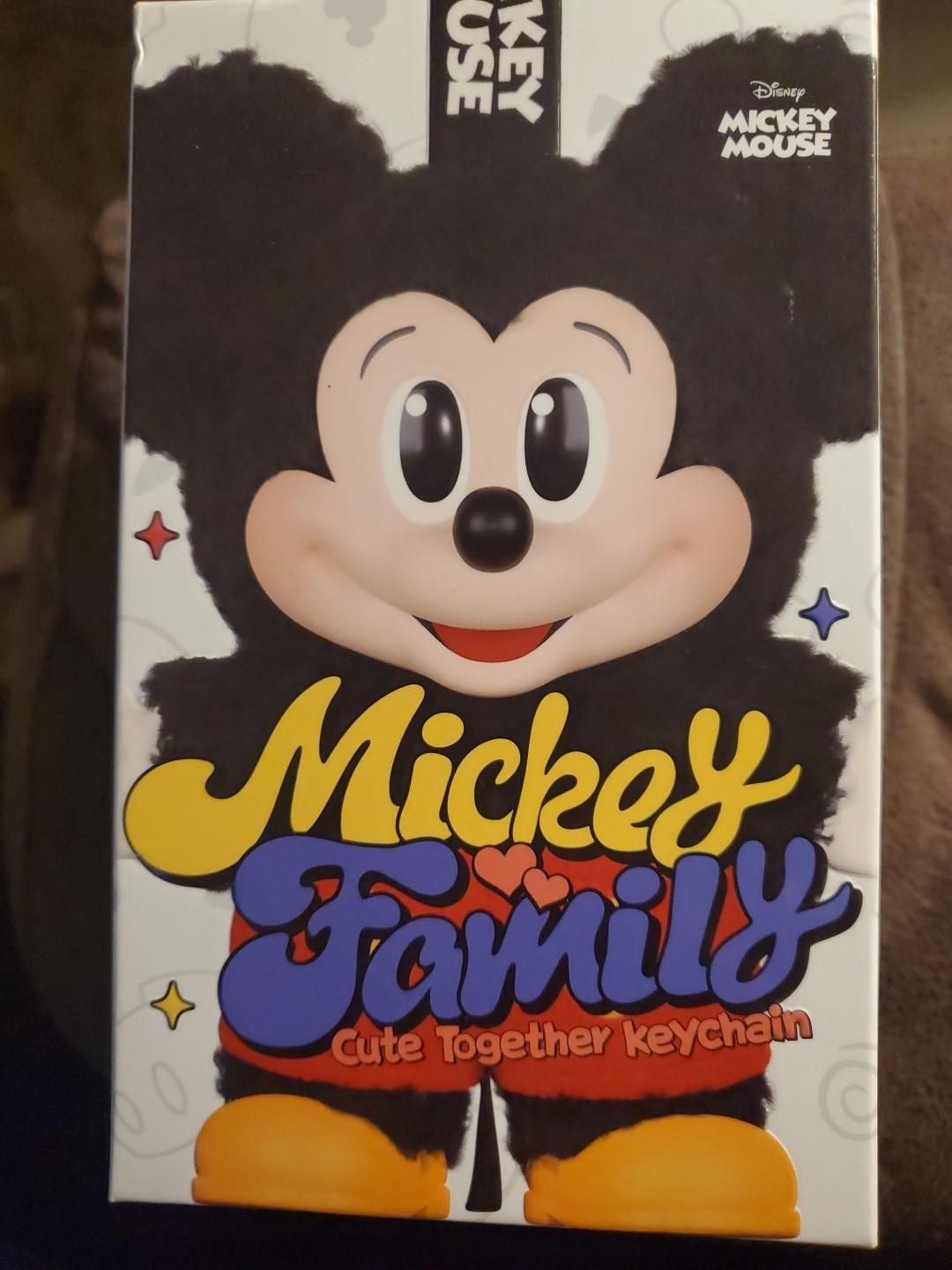 POP MART x Mickey Family Cute Together Keychain Series Keychain Plush – Mickey