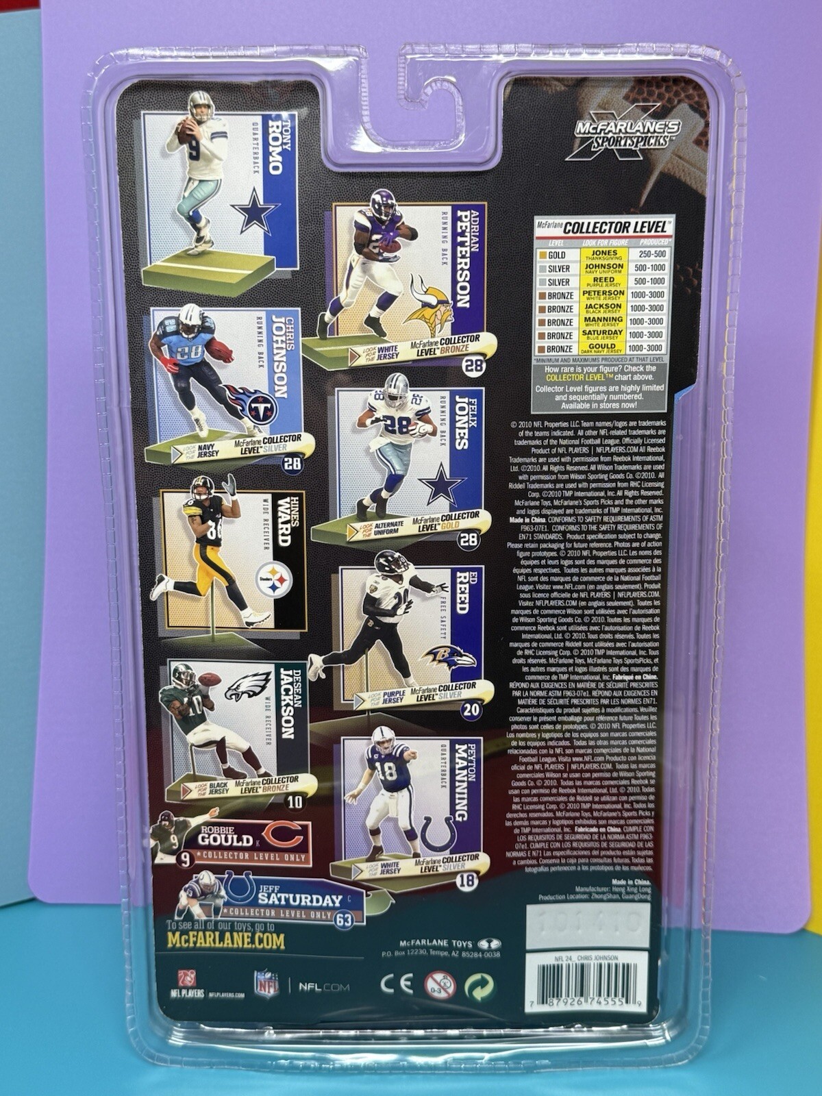 Chris Johnson McFarlane NFL Series 24 Tennessee Titans Figure NEW 2010