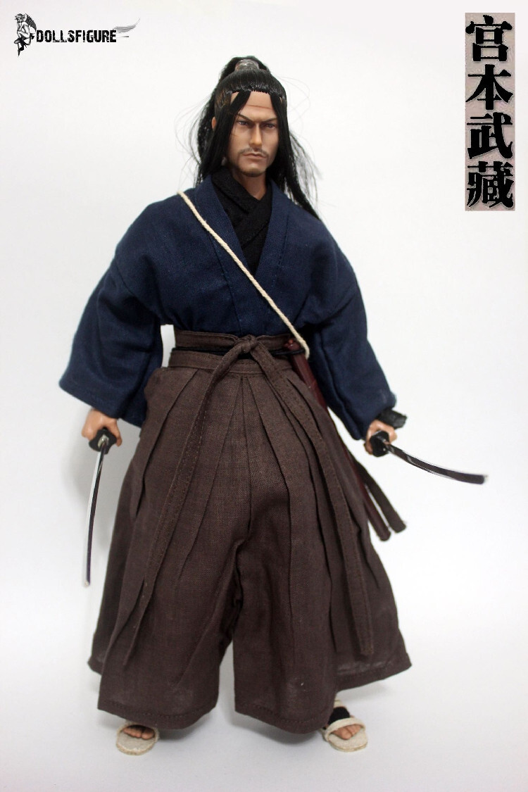 Miyamoto Musashi Rooted Hair Head＆Clothing Sets 1/6 Action Figure DOLLSFIGURE