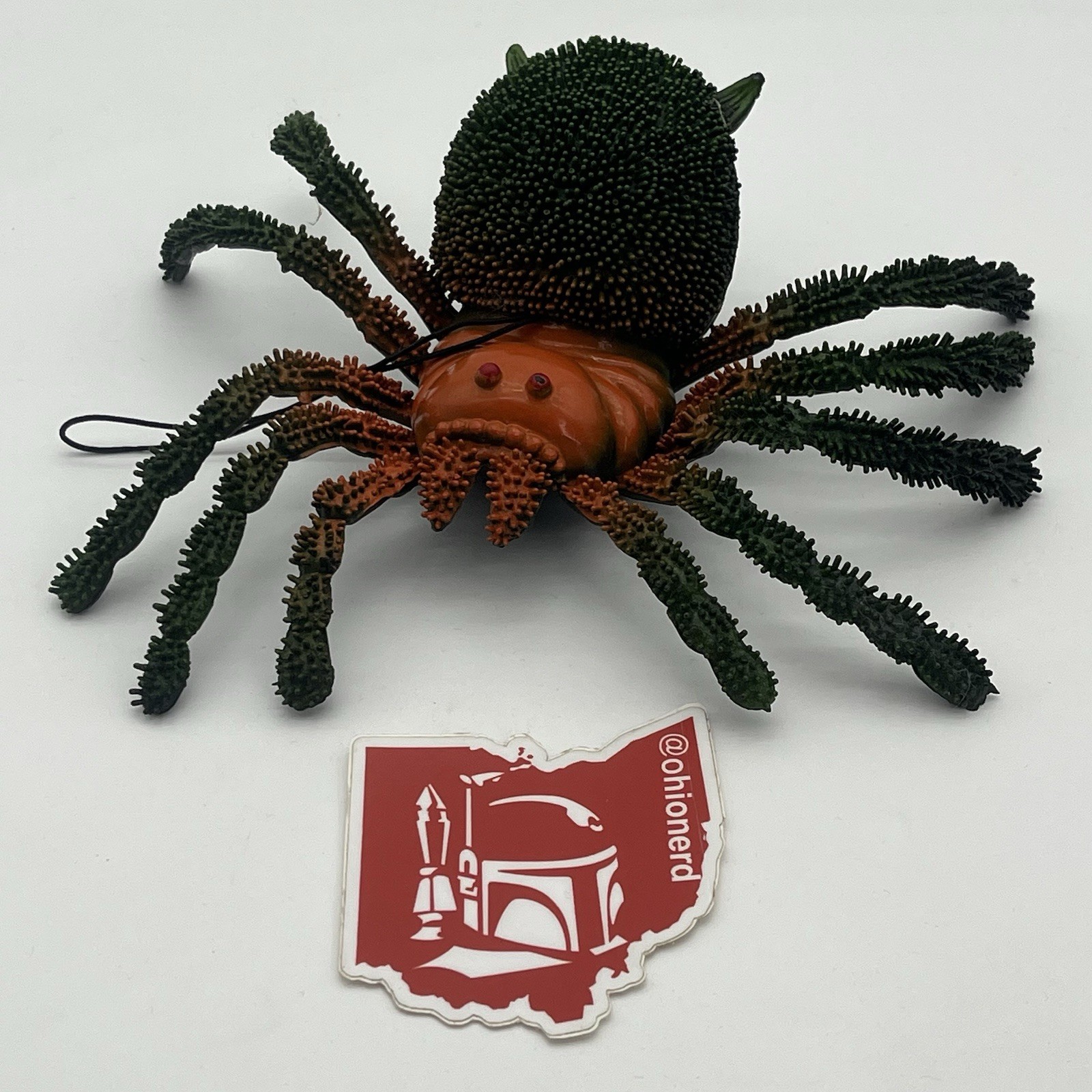 Vintage Hairy Tarantula Spider Squeaking Squeaky Rubber Toy Novelty Halloween