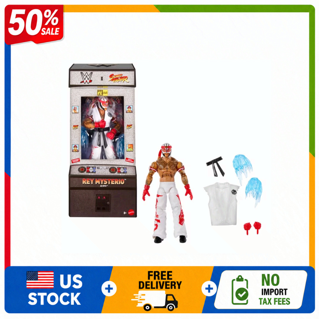 WWE x Street Fighter Rey Mysterio Ryu Action Figure Set