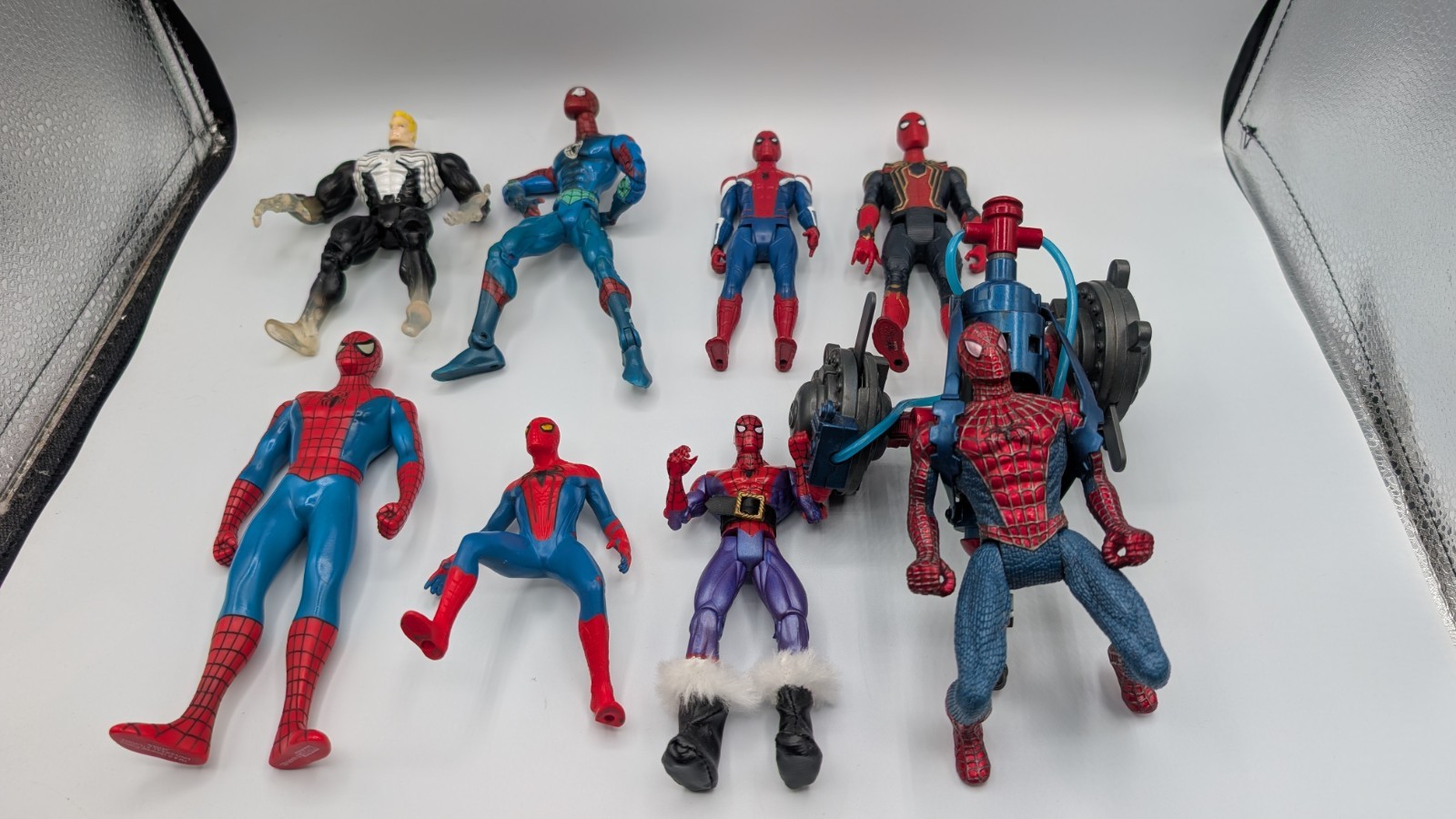 Spider-Man Random Figure Bundle Of 8 Action Figures Various Years, Styles, Sizes