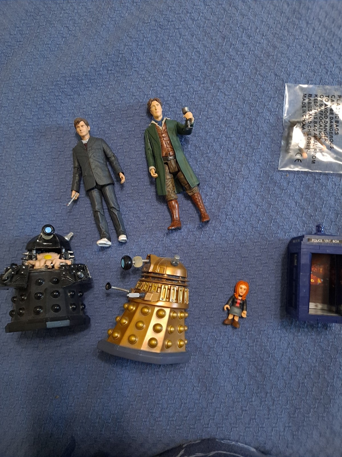 Lot of Doctor Who Action Figures Eight Ten Daleks