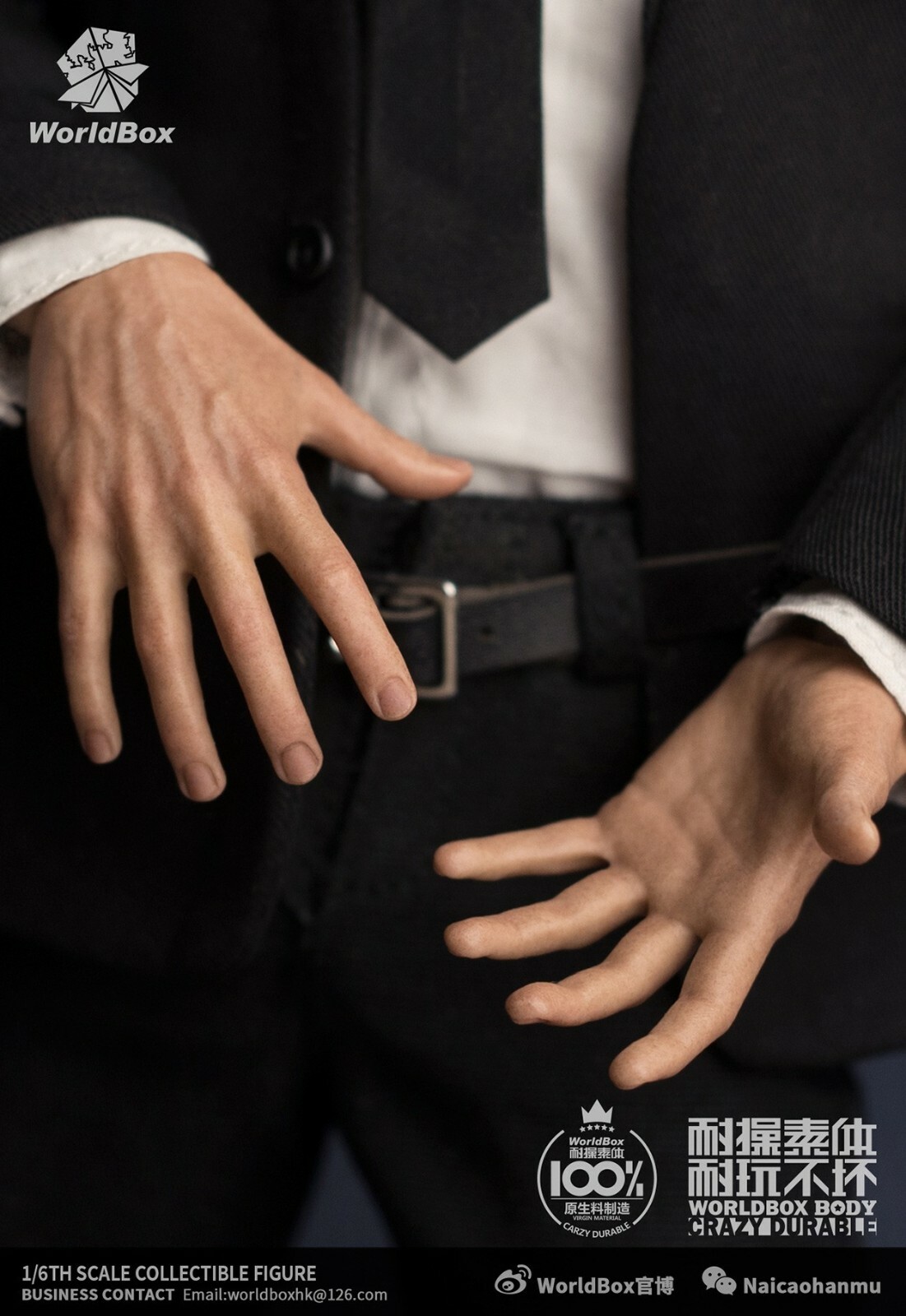 US 1:6 Male Hands Shape Model Accessories Fit 12” Male Action Figure Body Toy