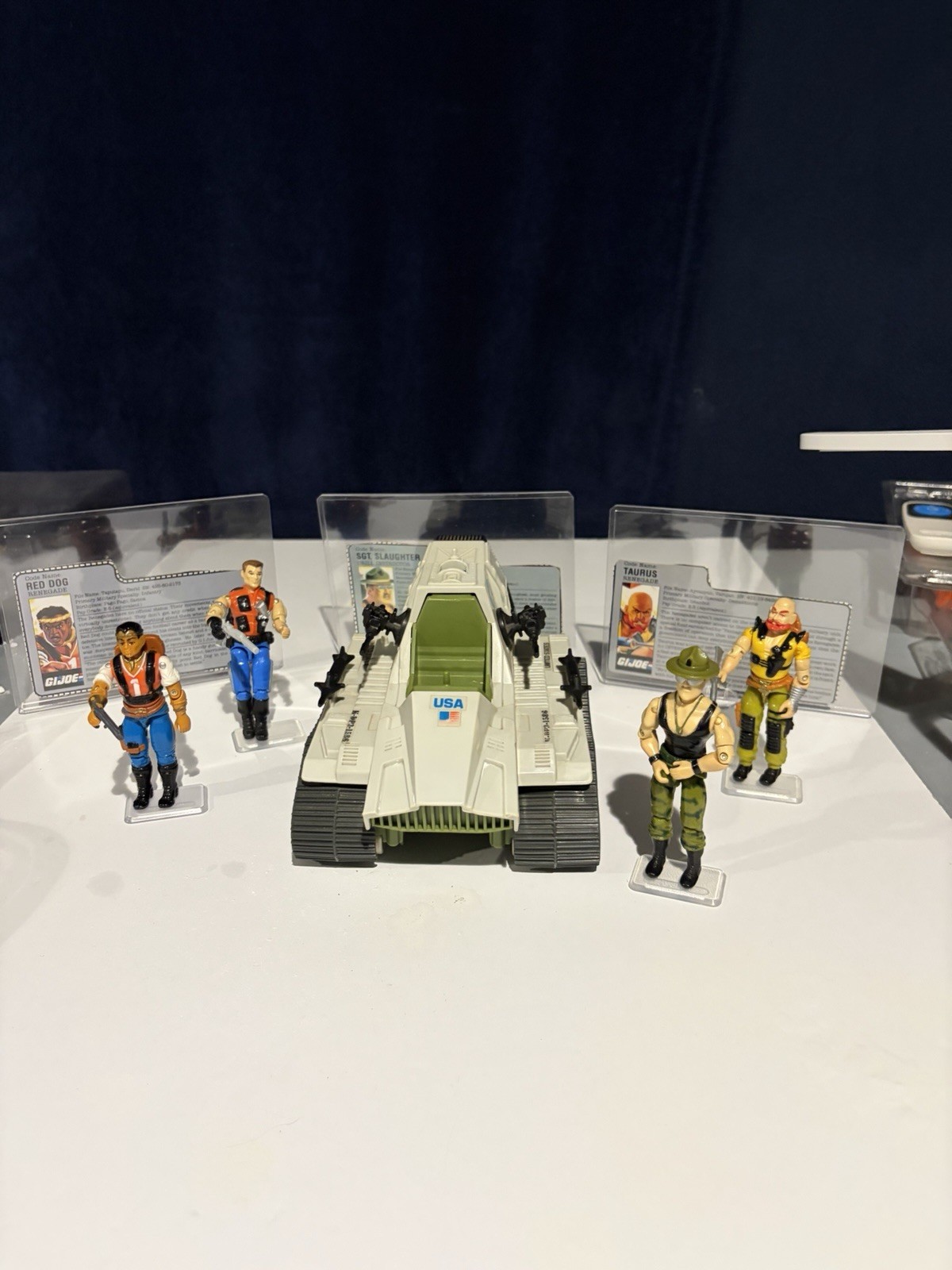 gi joe sgt slaughter 1986 With Triple T Tank And Renegades