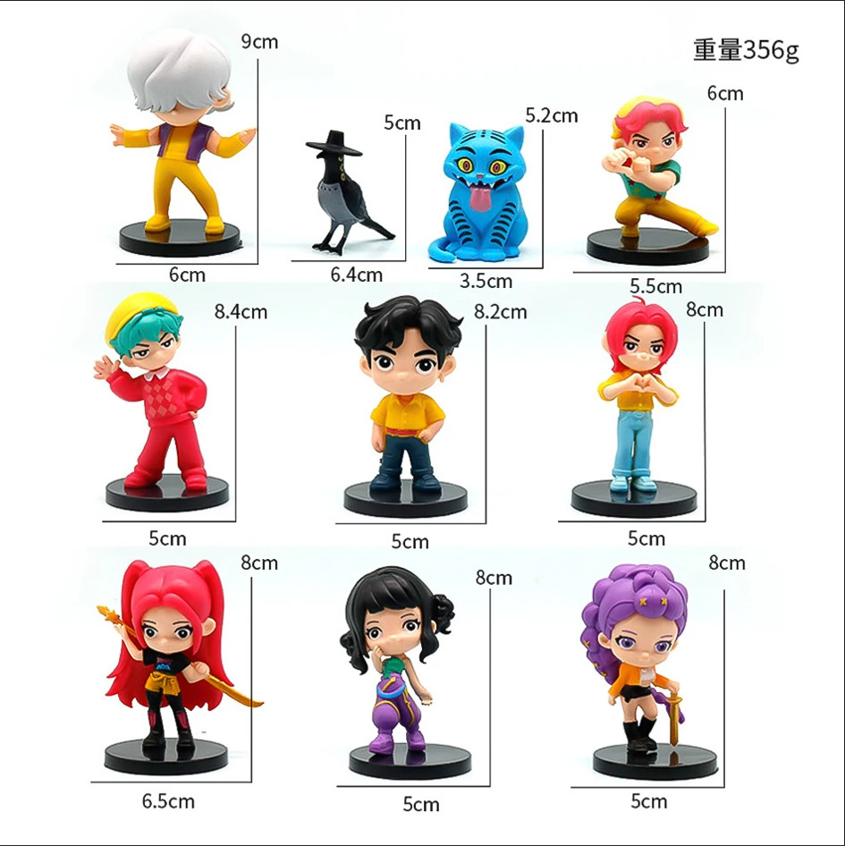10PCS Demon Hunters Action Figure PVC Toy K Christmas Birthday Gift