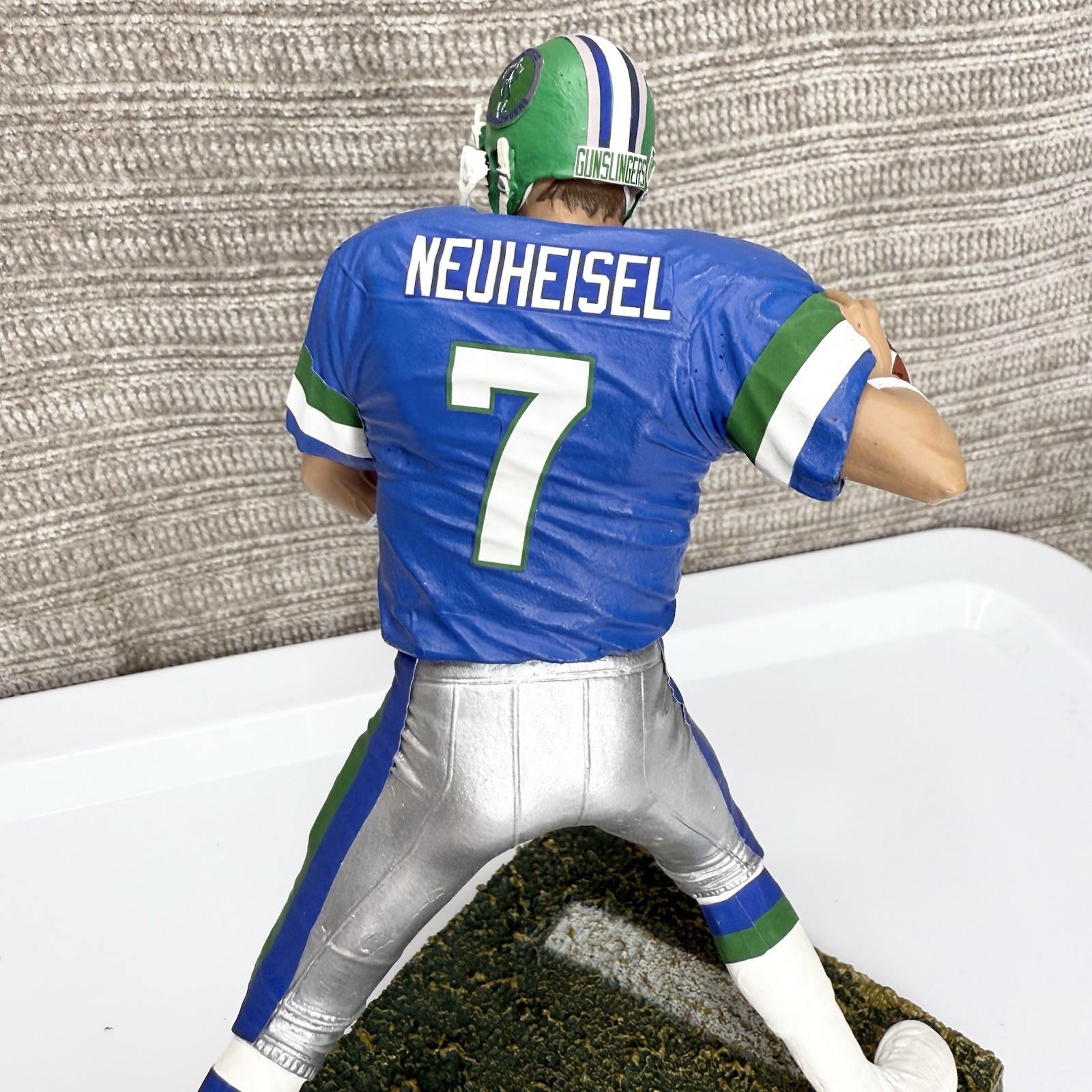Rick Neuheisel San Antonio Gunslingers Loose Custom Mcfarlane USFL Football #7