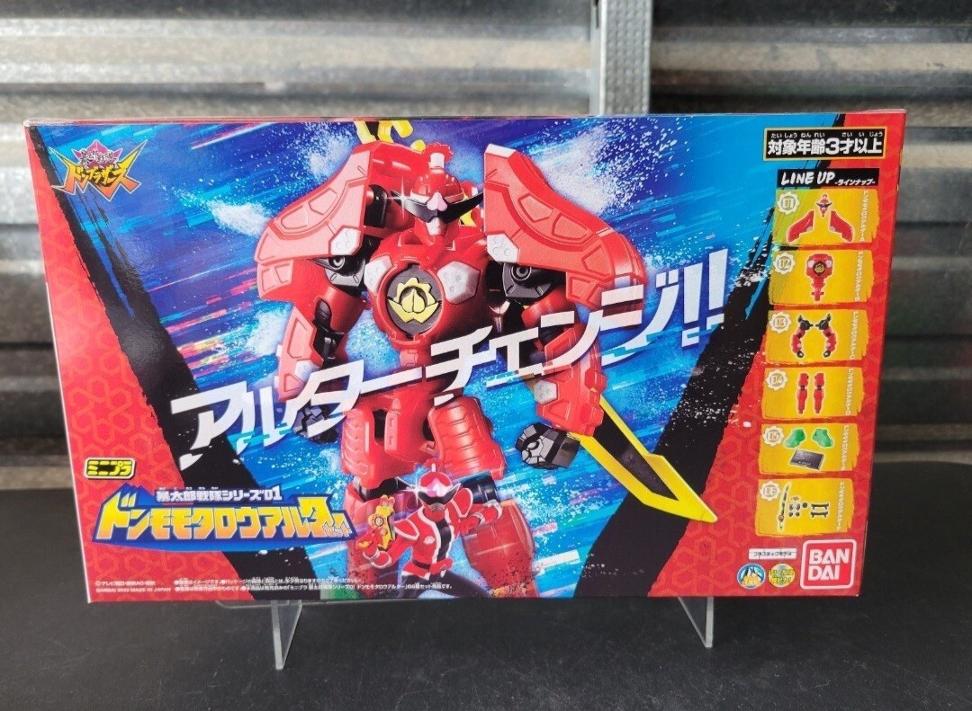 Avataro Sentai Donbrothers Mini Pla 01 Donmomotaro Alter MEGAZORD Bandai NEW US