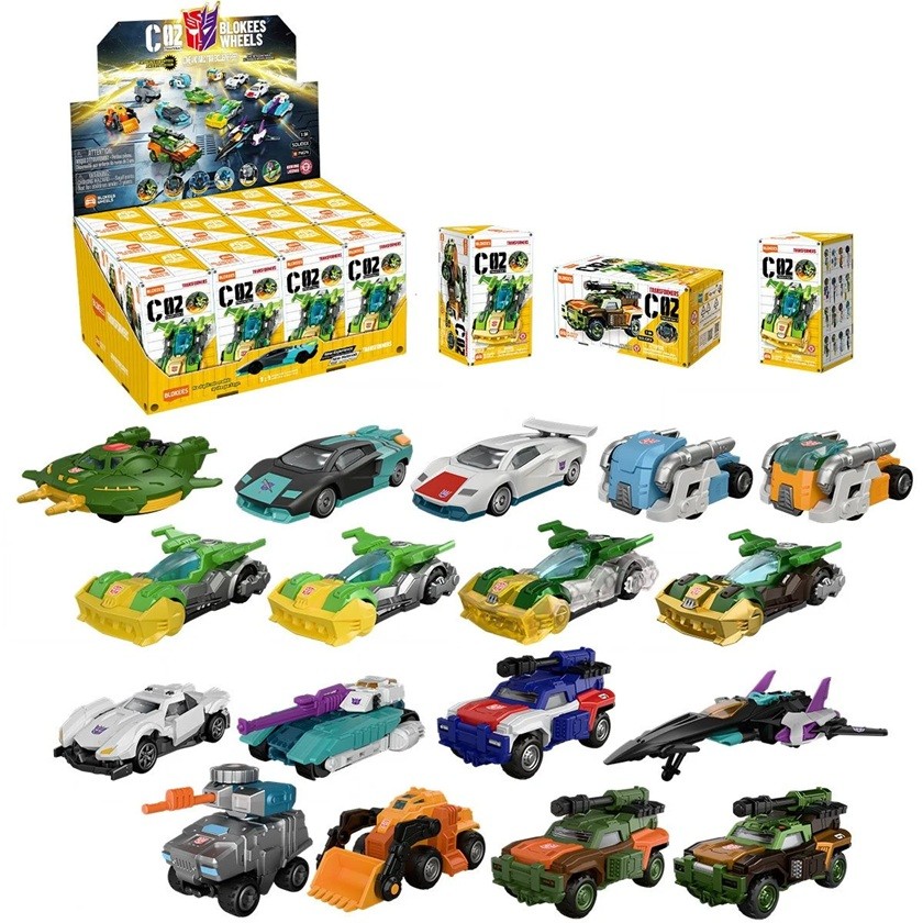 Wheels C02 Wreck ‘N Rule Box of 12 Random Model Kits | Transformers | Blokees
