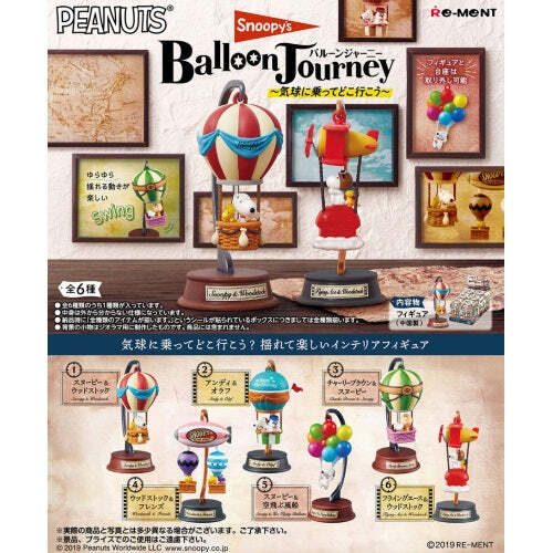 Peanuts Snoopy Balloon Journey 3-Inch Re-ment Collectible Figure