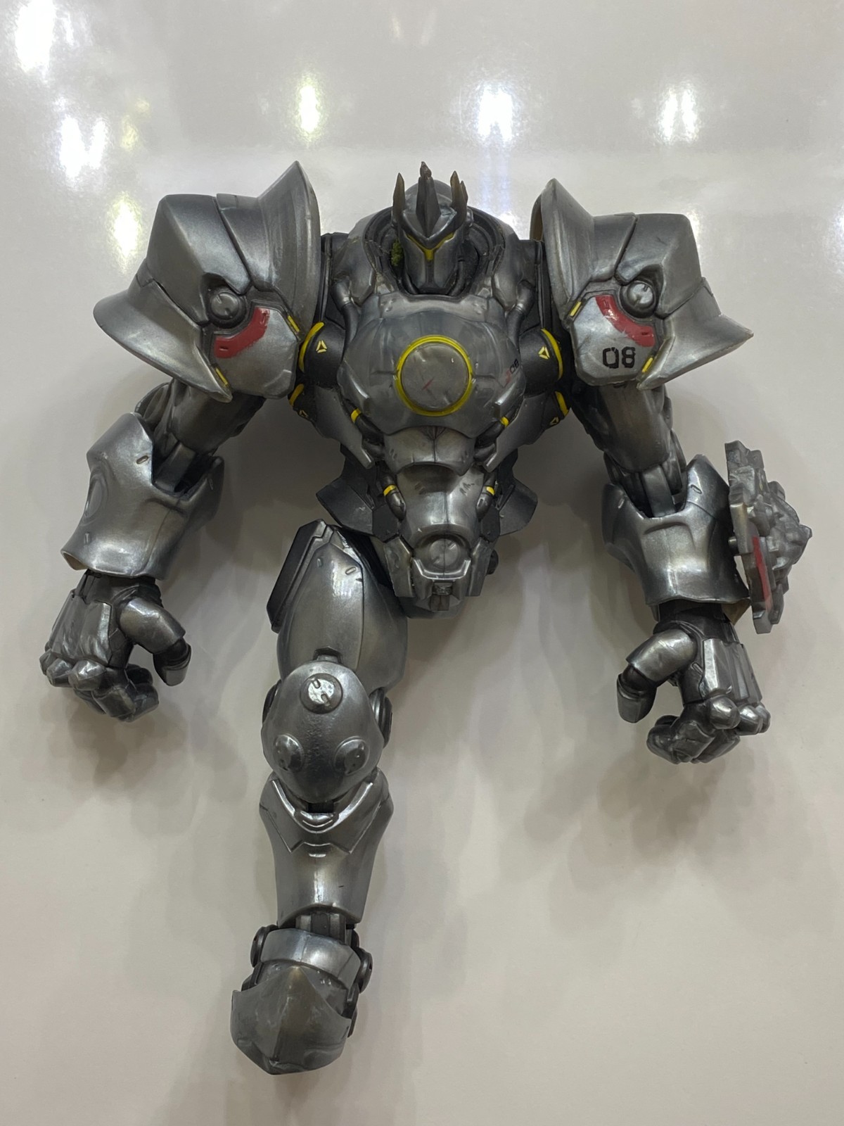 2019 Overwatch Ultimates Series REINHARDT 8 Inch Action Figure MISSING LEFT LEG