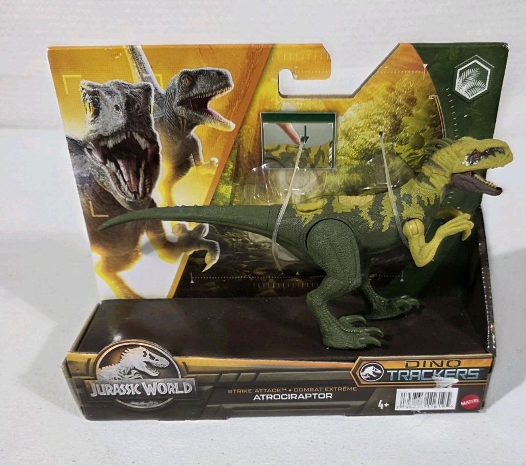 Jurassic World Mattel Strike Attack Dinosaur Atrociraptor Dino Tracker NEW