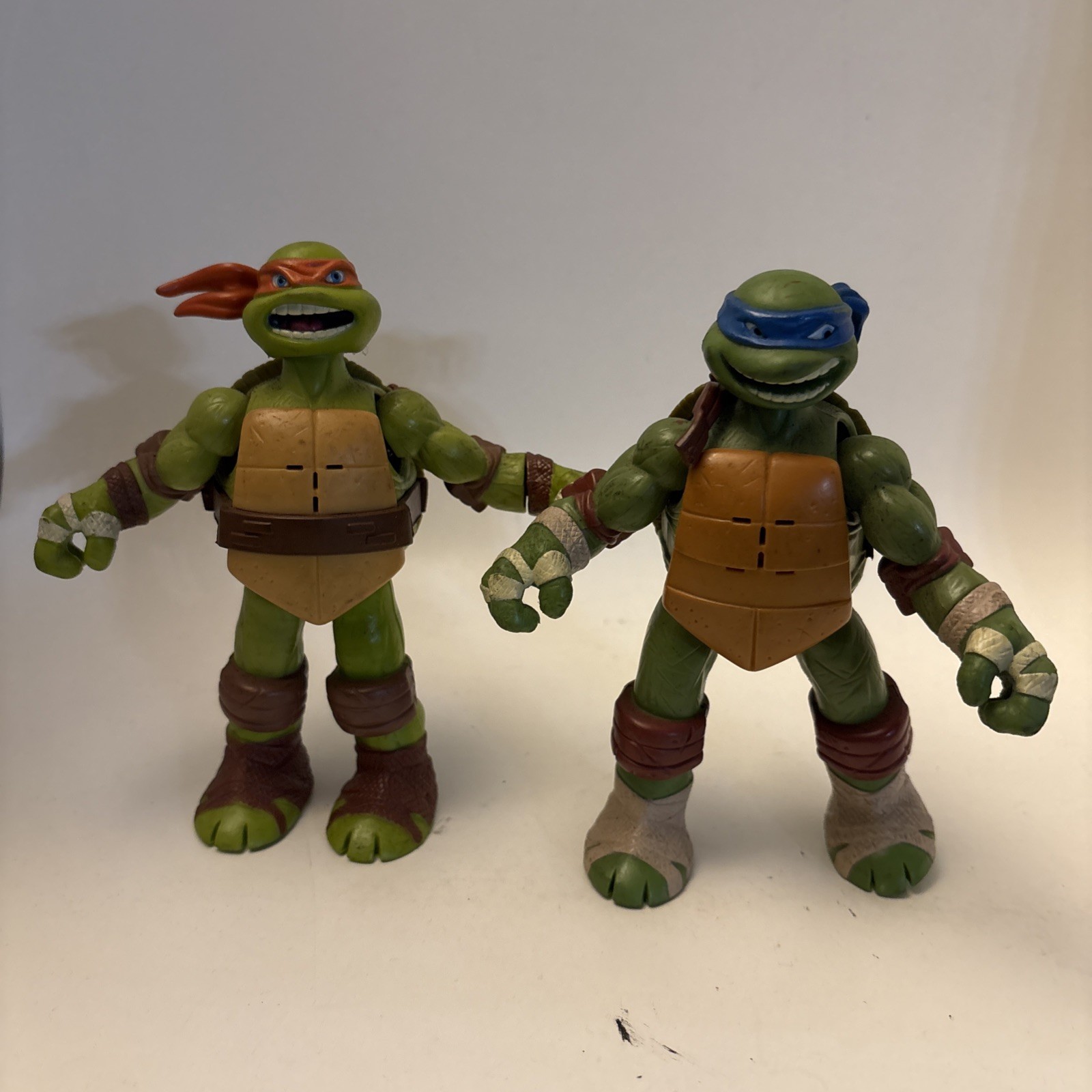 2012 Viacom Teenage Mutant Ninja Turtles Lot Michelangelo Leonardo No Battery