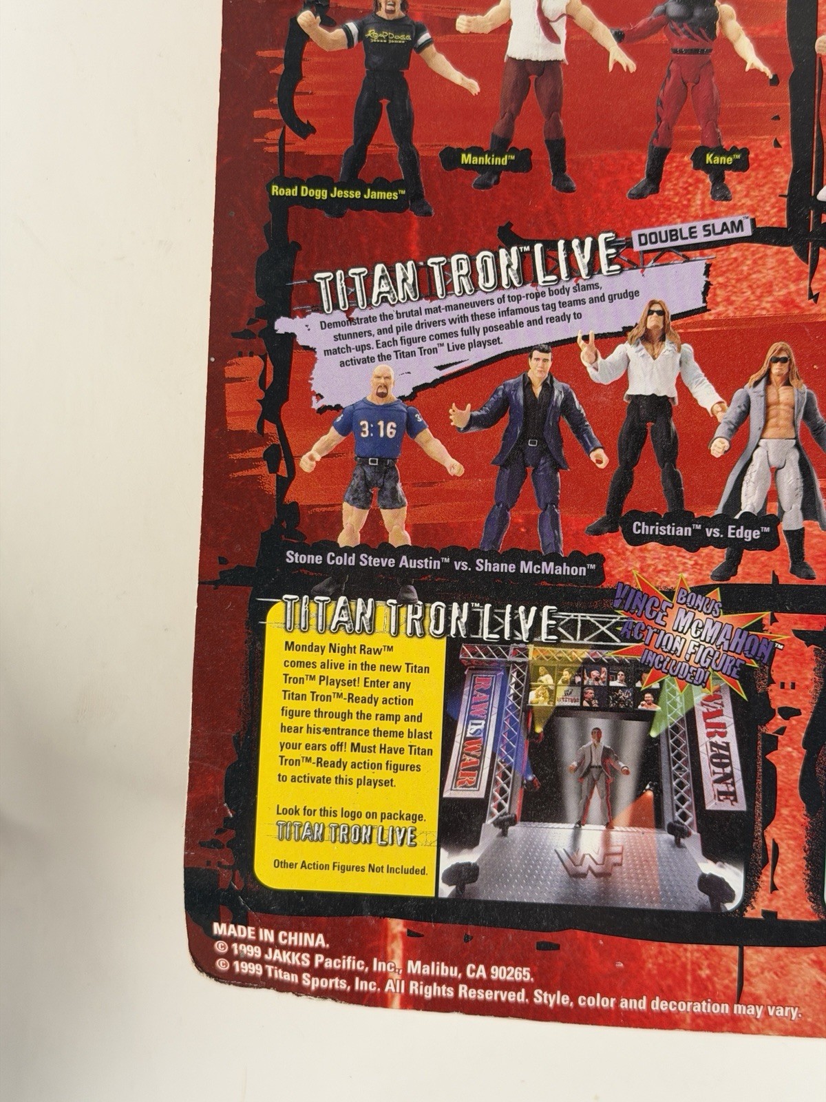 WWF WWE JAKKS PACIFIC RAW HEAT- MANKIND New In Package