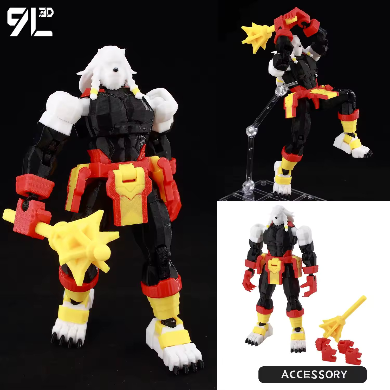 Battle Beast Articulated Figure Poseable Action Toy Display Model