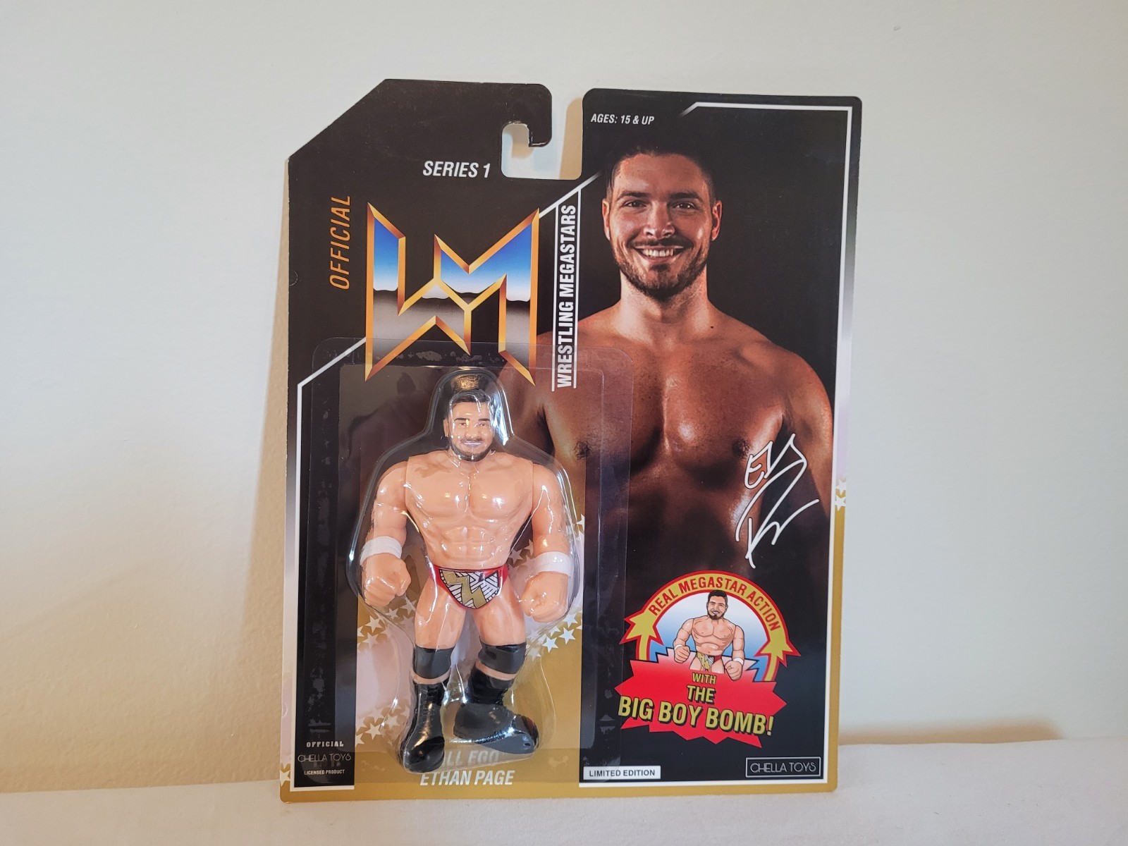 Epic Chella Toys Wrestling Megastars Retro Series 1 Ethan Page “All Ego” NXT AEW