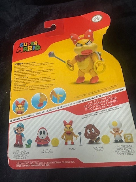 NEW Jakks Pacific 43023 World of Nintendo 4in WENDY W/MAGIC WAND Figure