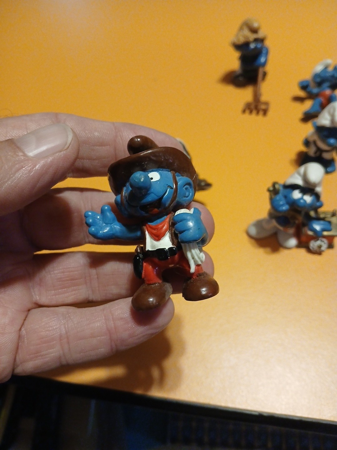 Lot Of 9 1980s Smurfs Peyo Schleich See Pics