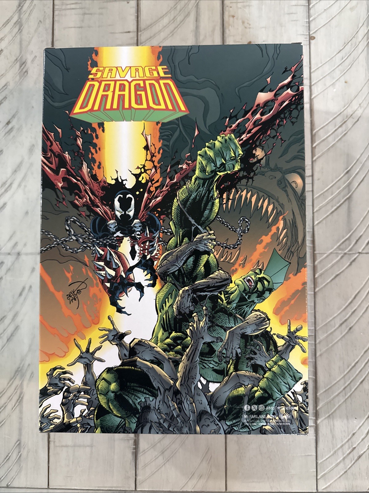 McFARLANE IMAGE COMICS FOUNDERS LARSEN SAVAGE DRAGON ELITE EDITION 7″ FIGURE NEW