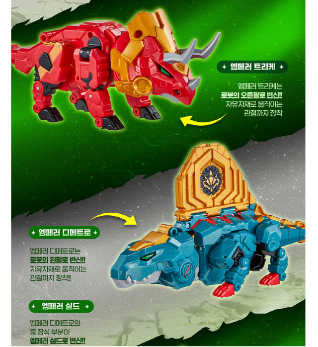 Miniforce Dinoid Warrior DINO EMPEROR EX Transformer Robot Action Figure