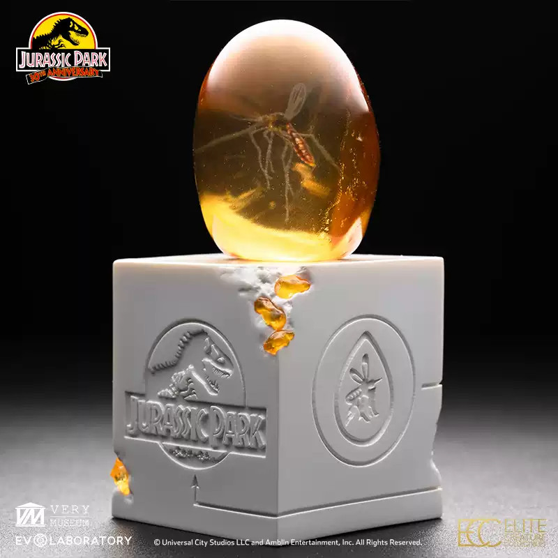 Evolaboratory Elephant Mosquito Amber Jurassic Park Global Cinema Model 9.5cm