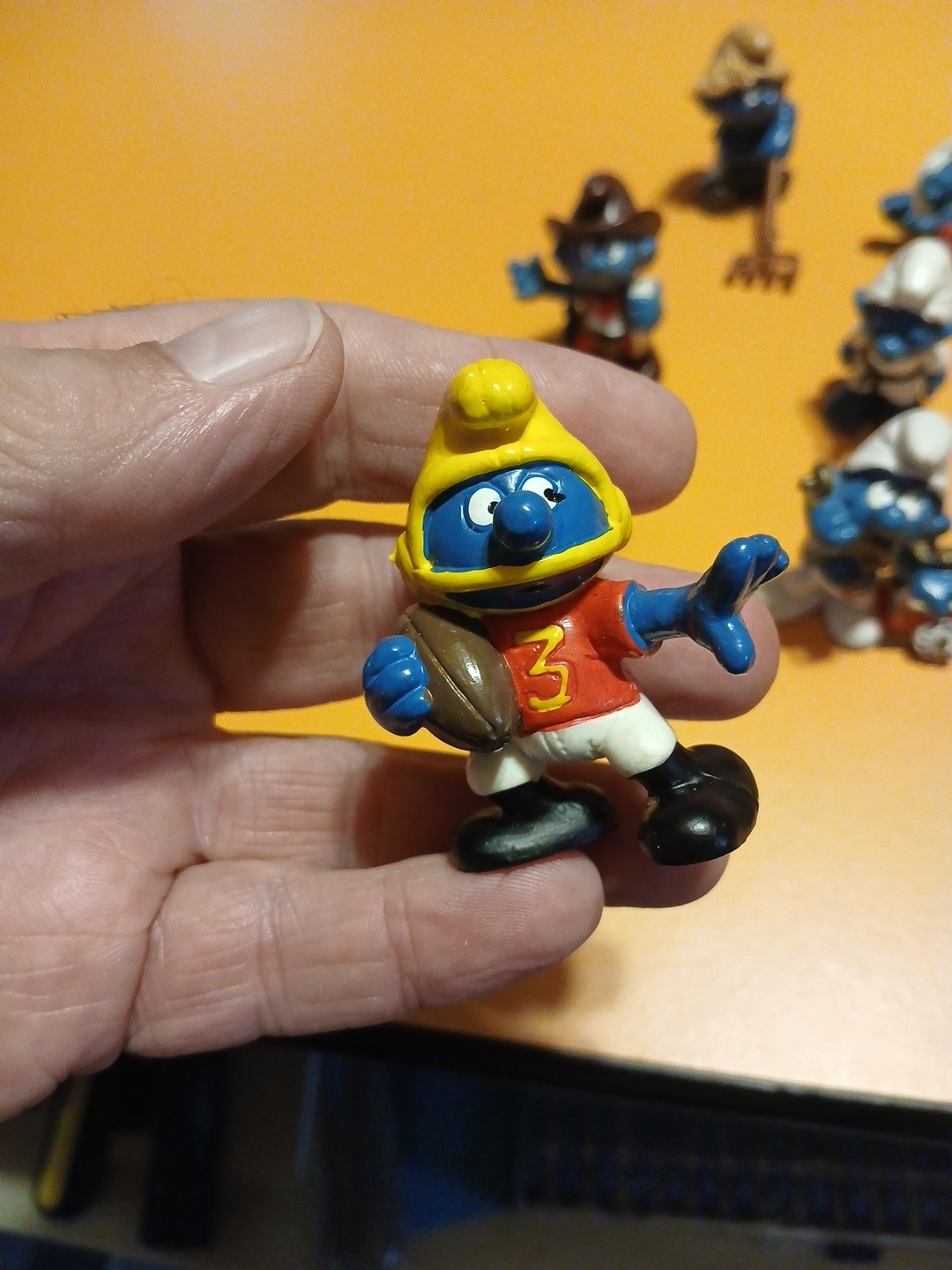 Lot Of 9 1980s Smurfs Peyo Schleich See Pics