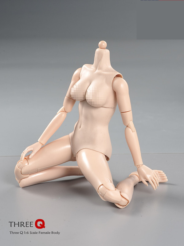 1/6 Female Flexible Joint Body Pale Super Large Breast Chest For 12″Figure Model