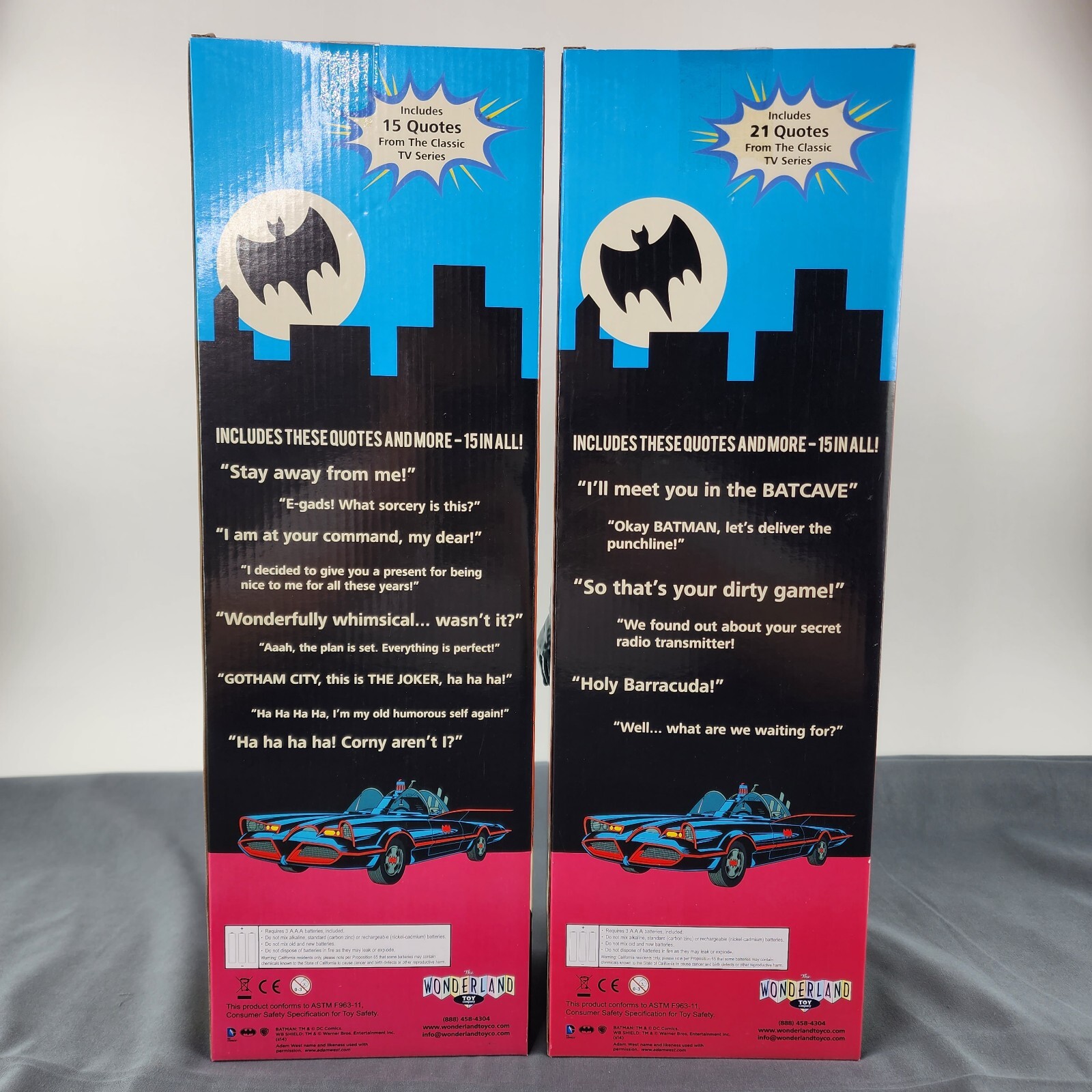 Batman 1966 Classic TV Series THE JOKER & ROBIN 17″ Talking Figure Set DC NEW