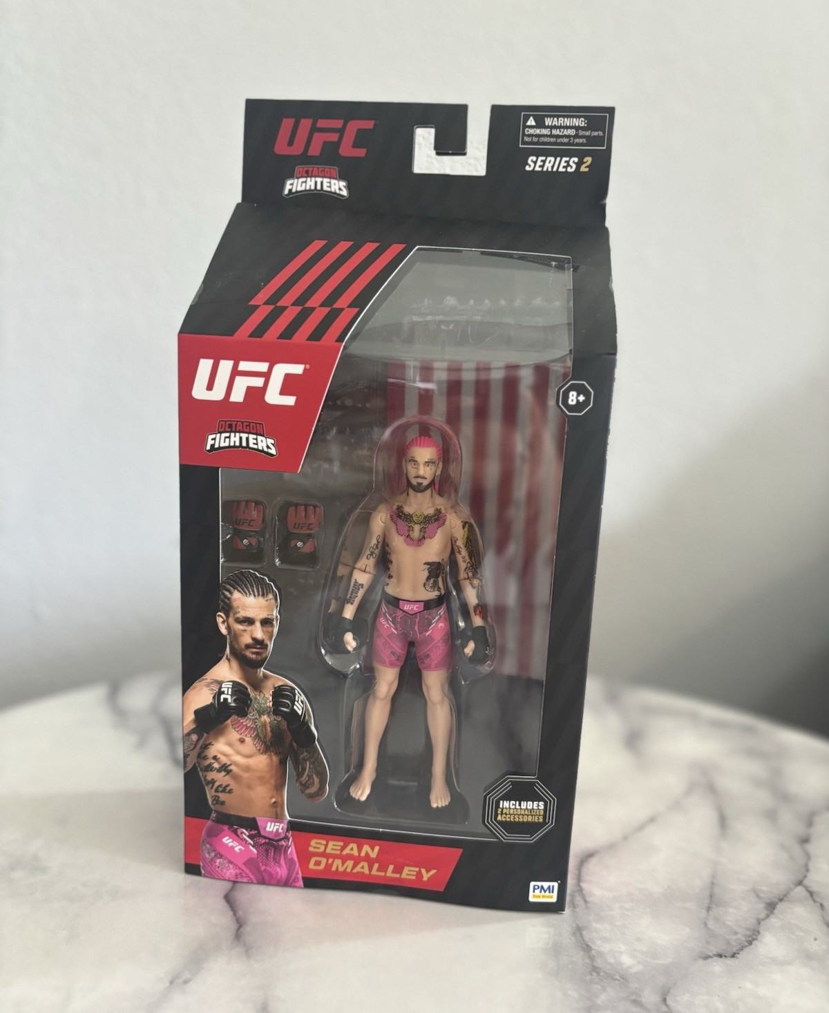 UFC Series 2 Sean O’Malley Action Figure w/ Gloves – Mixed Martial Arts