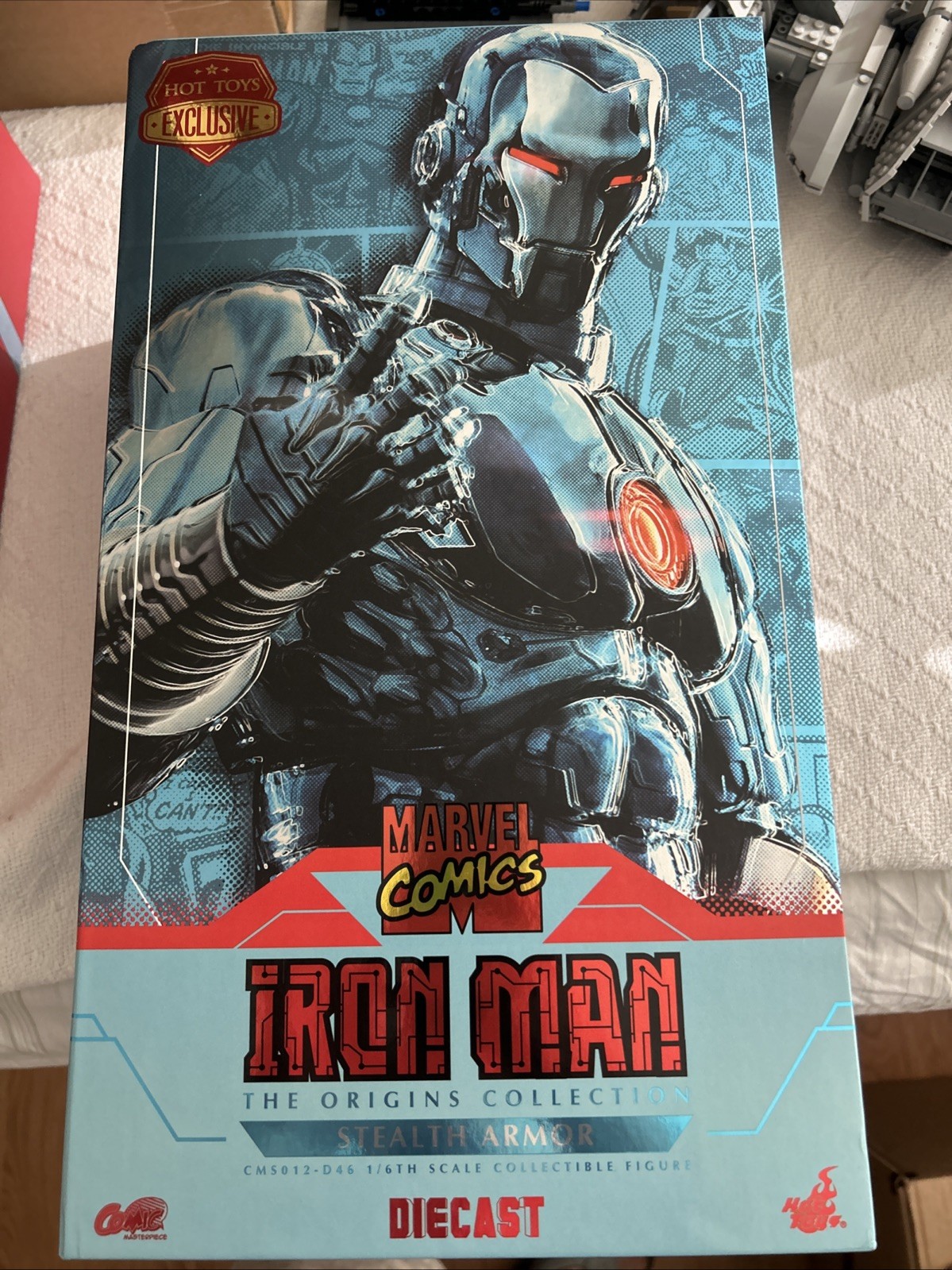HOT TOYS CMS012 MARVEL IRON MAN COMIC ORIGINS STEALTH ARMOR 1:6 FIGURE NEW-OPEN
