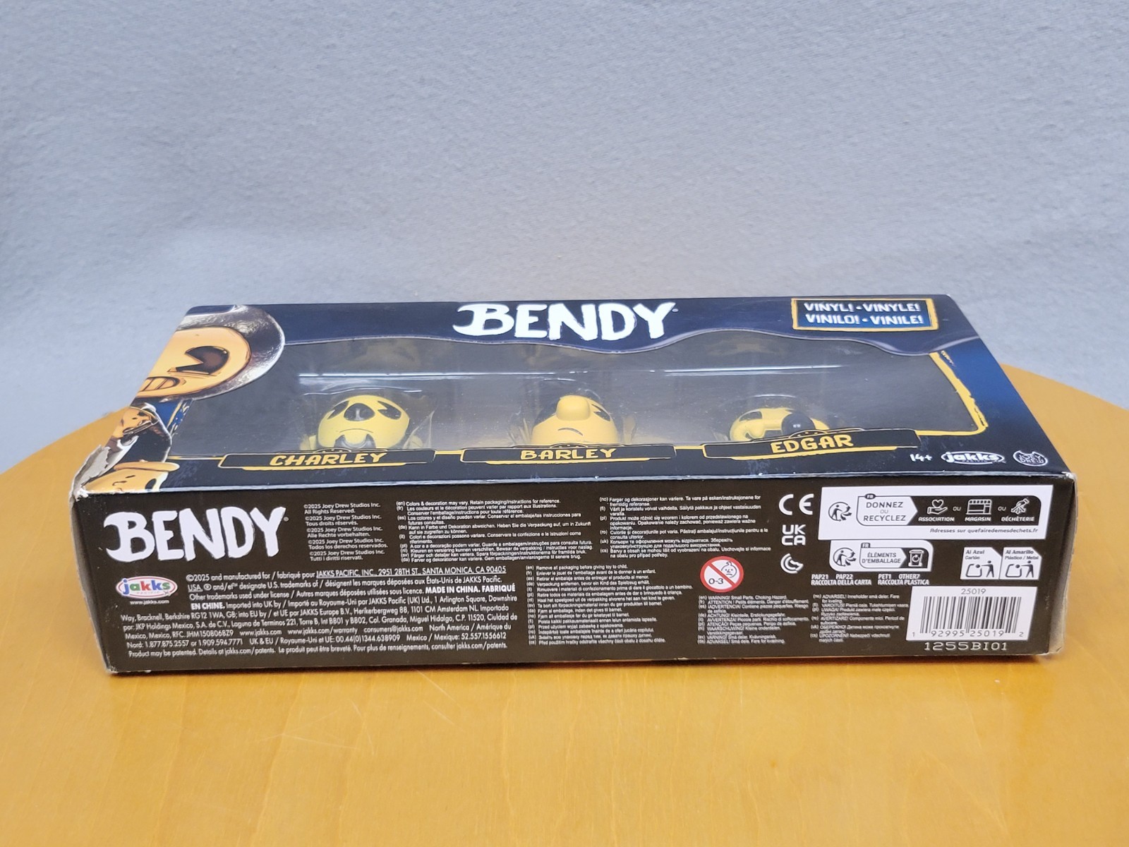 BENDY AND THE INK MACHINE VINYL 2.4 CHARLEY BARLEY EDGAR 3 PACK JAKKS New In Box