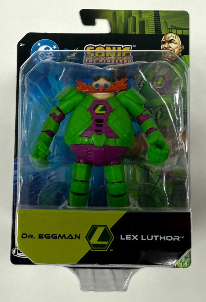 2025 Jakks Pacific Sonic x DC Dr Eggman as Lex Luthor 2.5″ Action Figure New