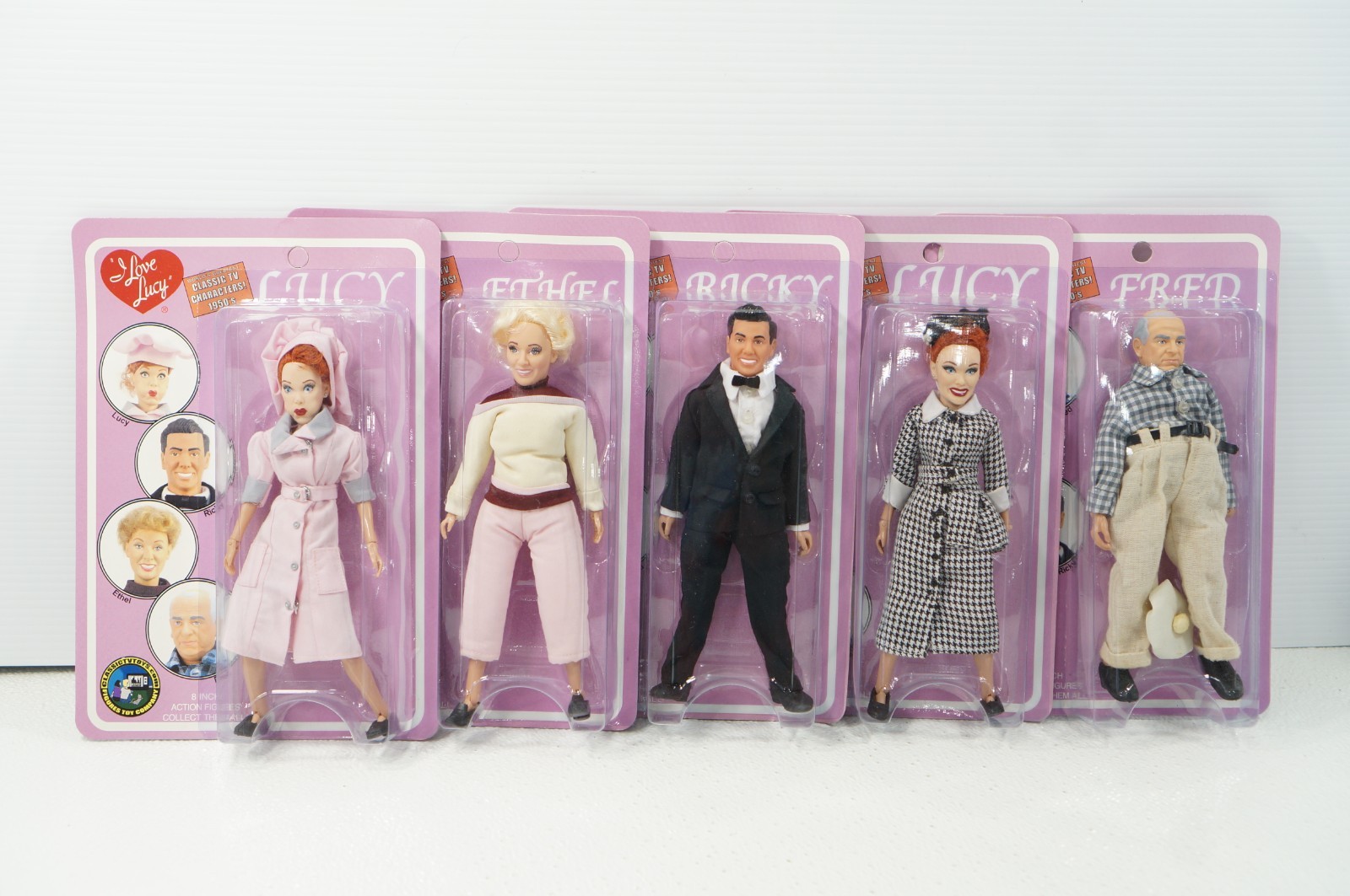 Classic TV Toys I Love Lucy Complete Set of 5 Figures Toy Company