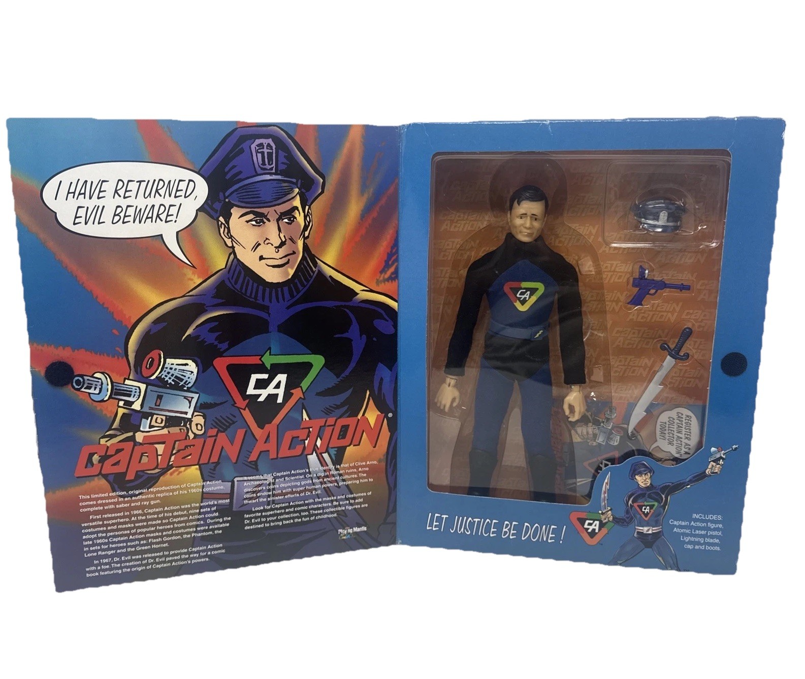1998 Captain Action 12” Figure Playing Mantis NIB Vintage Sealed