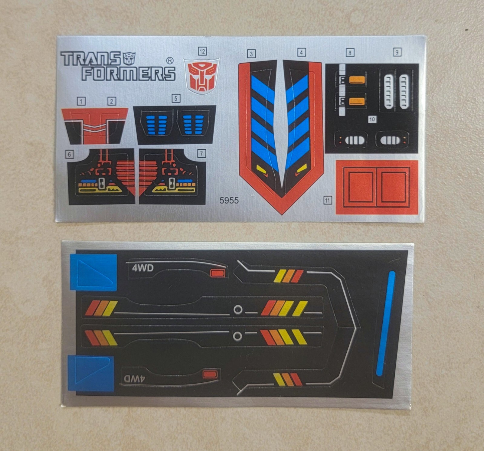 TRANSFORMERS G1 TRAILBREAKER STICKER SHEET RARE! AUTOBOT CAR ROBOT DECALS LABELS