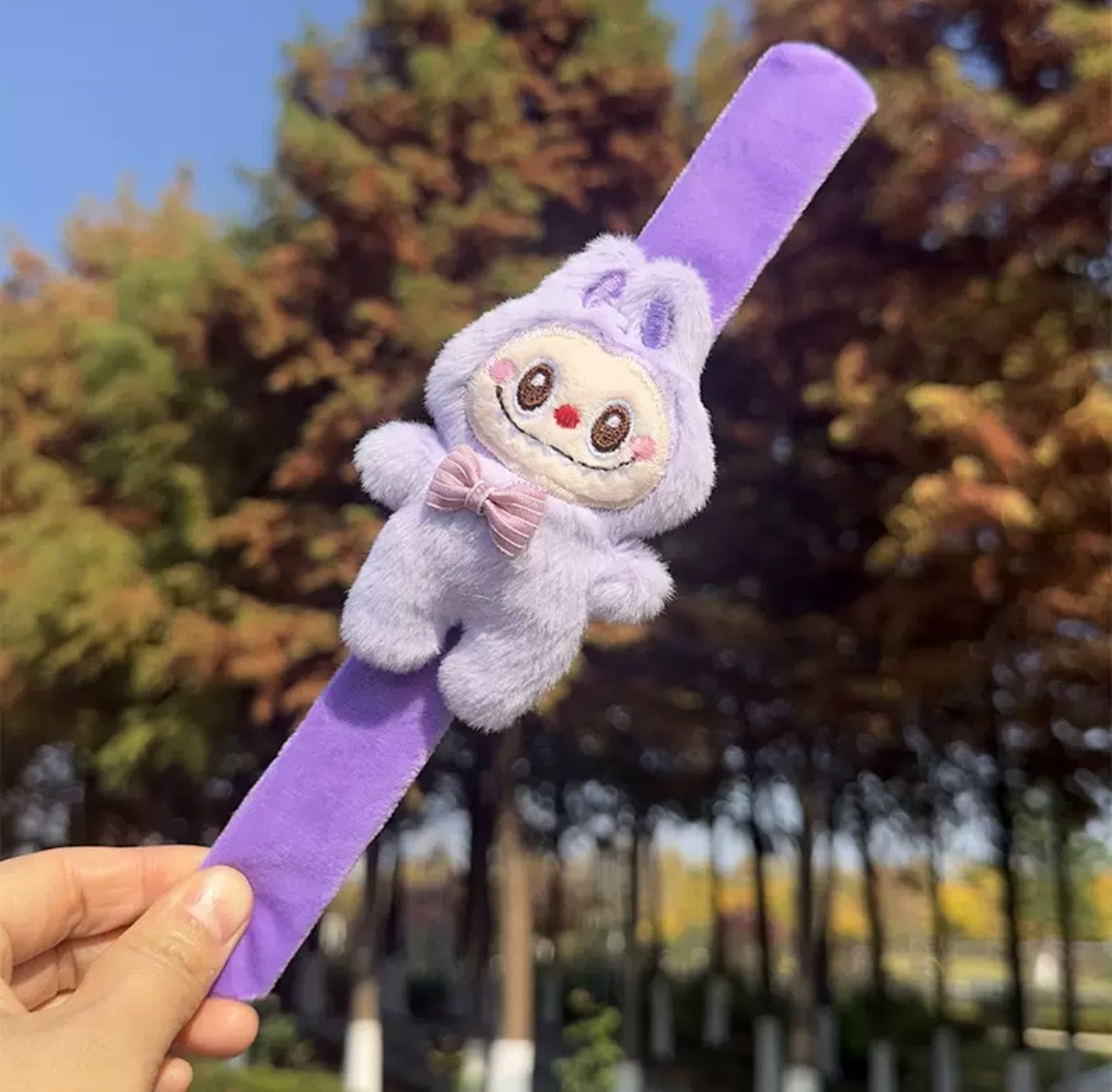 soft plush labubu bracelet for children unisex super soft plush decorative gift