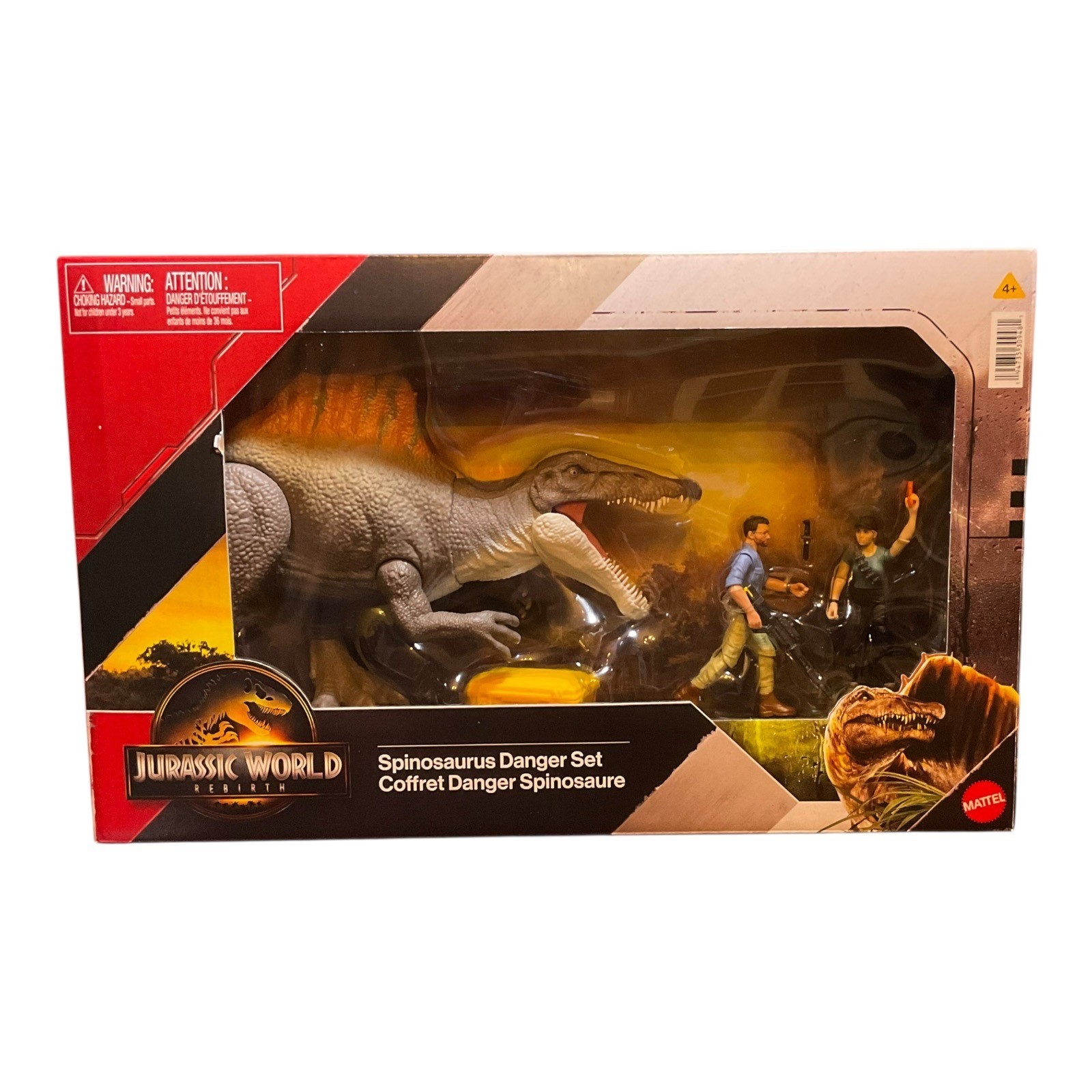 Jurassic World Rebirth Spinosaurus Danger Set Action Figure Play Set New In Hand
