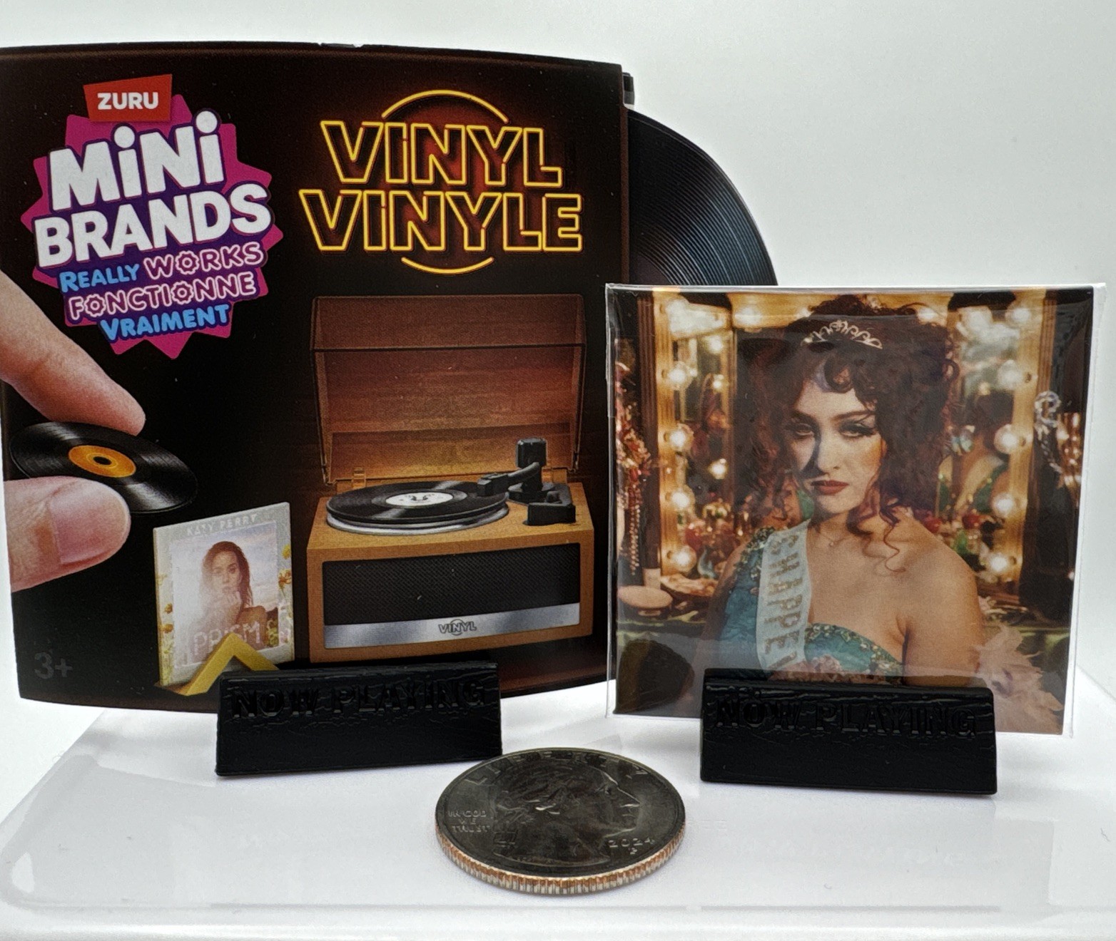 🎶 New! ZURU Mini Brands VINYL Series- *Uncommon* CHAPELL ROAN – Pink Pony Club