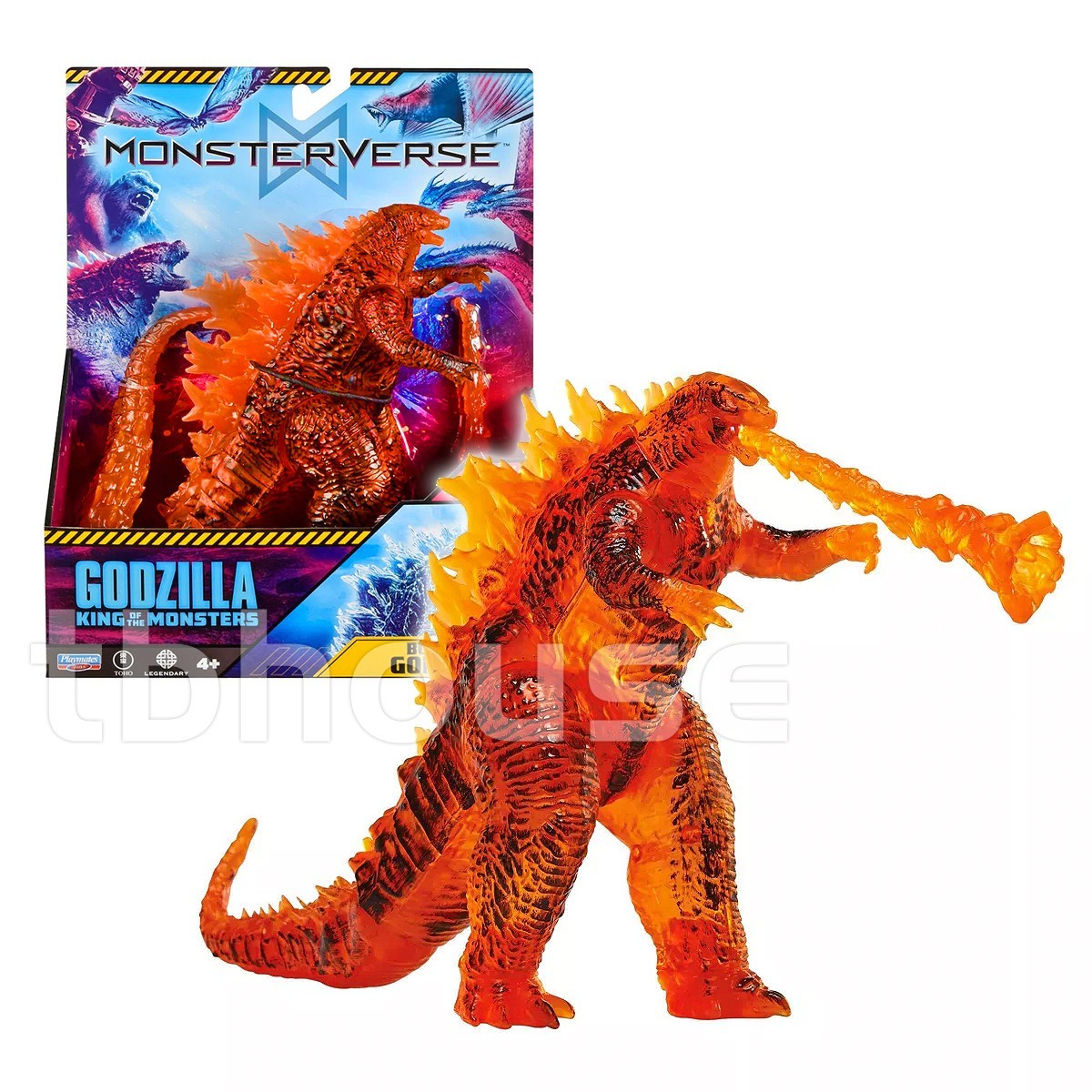 BURNING GODZILLA figure MONSTERVERSE orange MELTDOWN playmates KING OF MONSTERS
